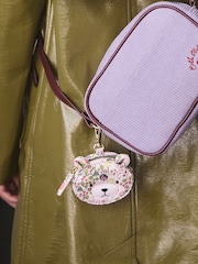 Cath Kidston Pink Tiny Town Kids Clip On Bear Coin Purse - Image 6 of 6