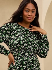 Vert - Robe mini-robe Lipsy imprimée en jersey - Image 3 of 4