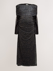 Animal Maternity Mesh Bardot Dress - Image 2 of 5