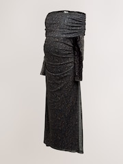 Animal Maternity Mesh Bardot Dress - Image 3 of 5