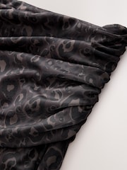 Animal Maternity Mesh Bardot Dress - Image 4 of 5