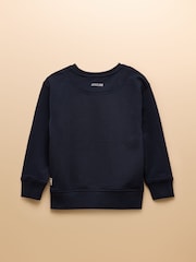 Joules Kids' Sundaze Navy Blue Crew Neck Sweatshirt - Image 2 of 5