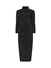 Star by Julien MacDonald Black Diamante Asymetric Dress - Image 6 of 6