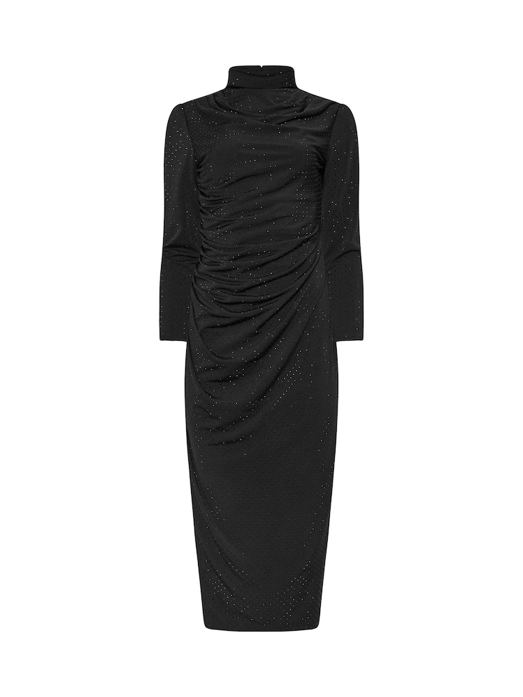 Star by Julien MacDonald Black Diamante Asymetric Dress - Image 6 of 6