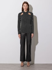 Star by Julien MacDonald Diamante Cut-Out Wrap Top - Imagen 3 de 6
