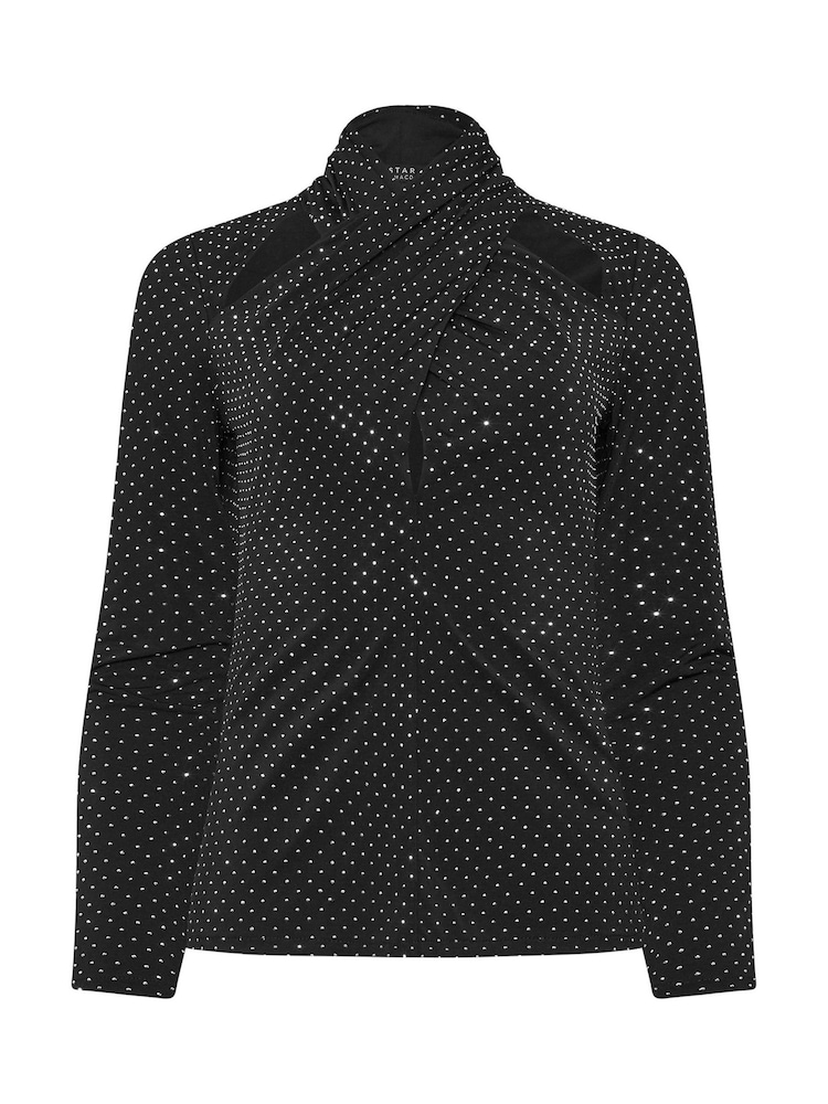 Star by Julien MacDonald Diamante Cut-Out Wrap Top - Imagen 6 de 6