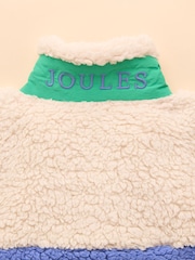 Joules Tilly Blue Colourblock Fleece Gilet - Image 4 of 4