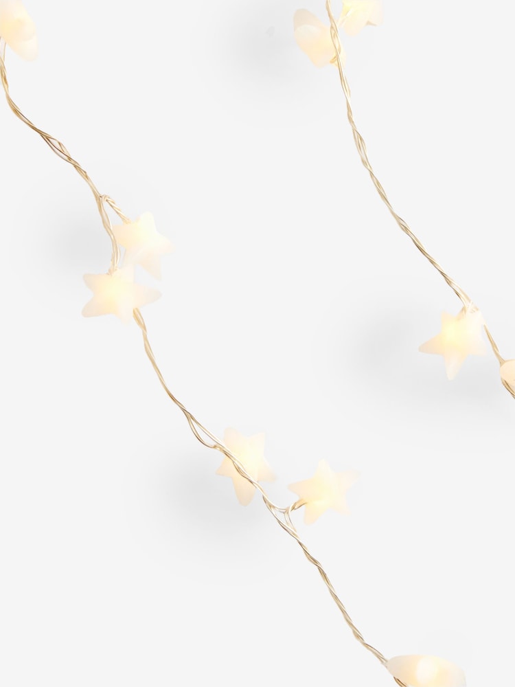 White Frosty Star Fairy Lights - Image 6 of 6 White Frosty Star Fairy Lights - Image 6 of 6
