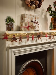 Brown Gingerbread Christmas Fairy Lights - Image 1 of 5