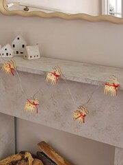 Brown Wooden Christmas Reindeer Fairy Lights - Image 1 of 3