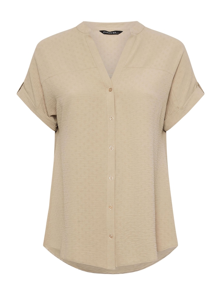 Evans Yoke Button Thru Grown On Sleeve Blouse - Image 5 of 5