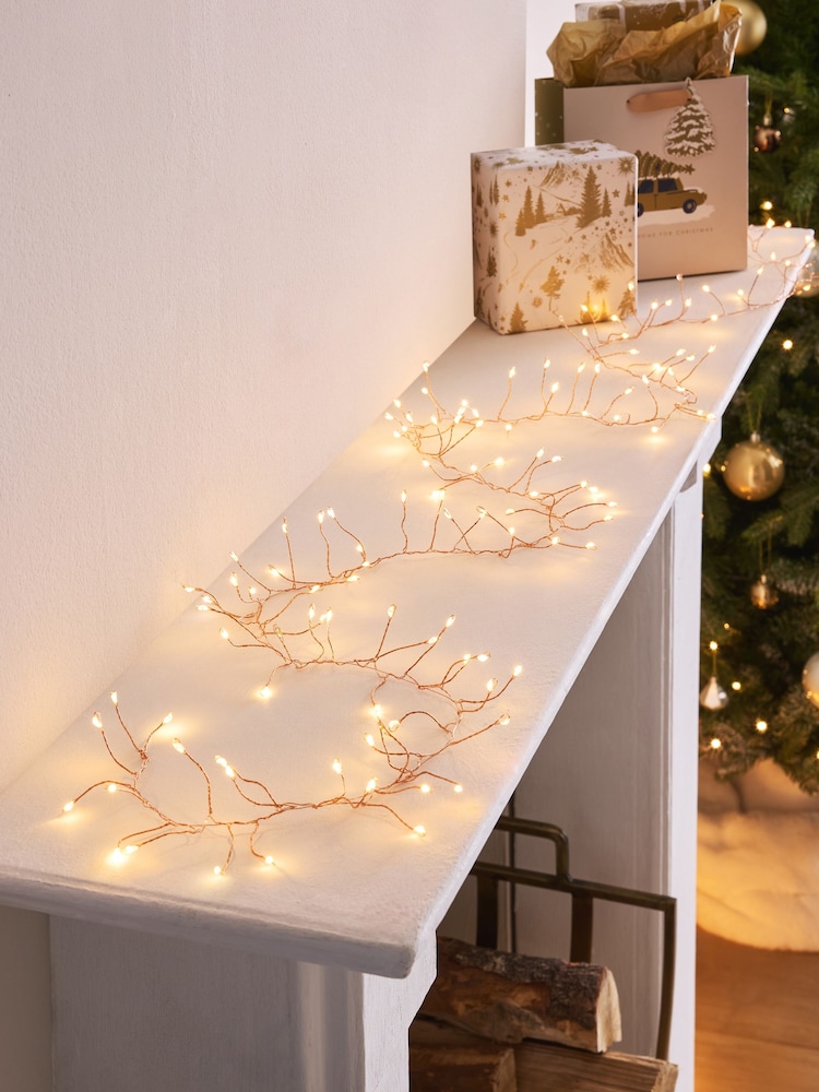 White Warm White Cluster Line Lights - Image 1 of 7