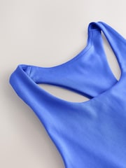 Gap Blue Cropped Sports Bra Tank Top - Image 5 of 7