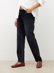 Black Maternity Straight Leg Jeans - Image 3 of 9
