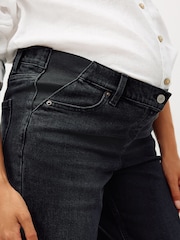 Black Maternity Straight Leg Jeans - Image 5 of 9