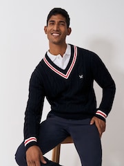 Crew Clothing Blue Cricket Jumper - Image 1 of 5