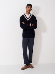 Crew Clothing Blue Cricket Jumper - Image 3 of 5