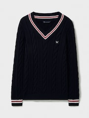 Crew Clothing Blue Cricket Jumper - Image 5 of 5