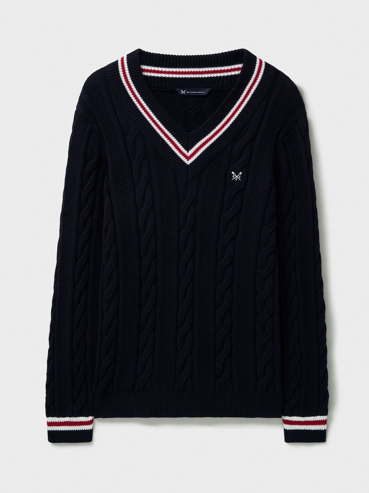 Crew Clothing Blue Cricket Jumper - Image 5 of 5