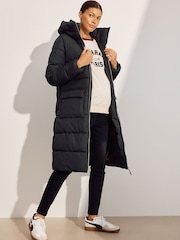 Black Maternity Shower Resistant Coat - Image 1 of 5