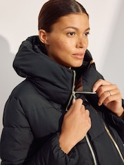 Black Maternity Shower Resistant Coat - Image 5 of 5