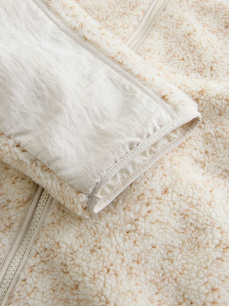 Cream Maternity Before and After Borg Jacket - Image 10 of 10