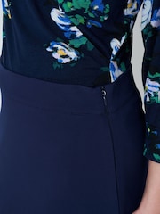 Crew Clothing Company Blue Cara Ponte Skirt - Image 4 of 5