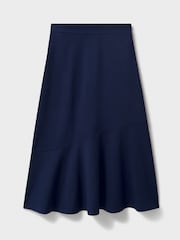 Crew Clothing Company Blue Cara Ponte Skirt - Image 5 of 5