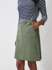 Crew Clothing Company Green Analee Denim Skirt - Image 1 of 5