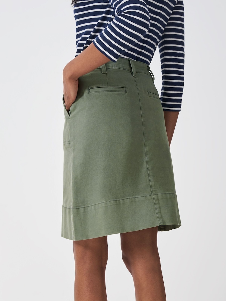 Crew Clothing Company Green Analee Denim Skirt - Image 2 of 5