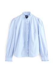 Crew Clothing Blue Lace Collar 100% Cotton Shirt - Image 6 of 7