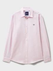 Crew Clothing Pink Long Sleeve Linen Shirt - Image 5 of 5