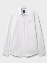 Crew Clothing White Long Sleeve Linen Shirt - Image 5 of 5