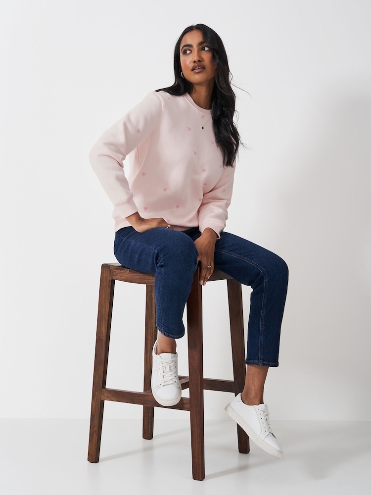 Crew Clothing Company Pink Supersoft Crew Neck Sweatshirt - Image 3 of 5