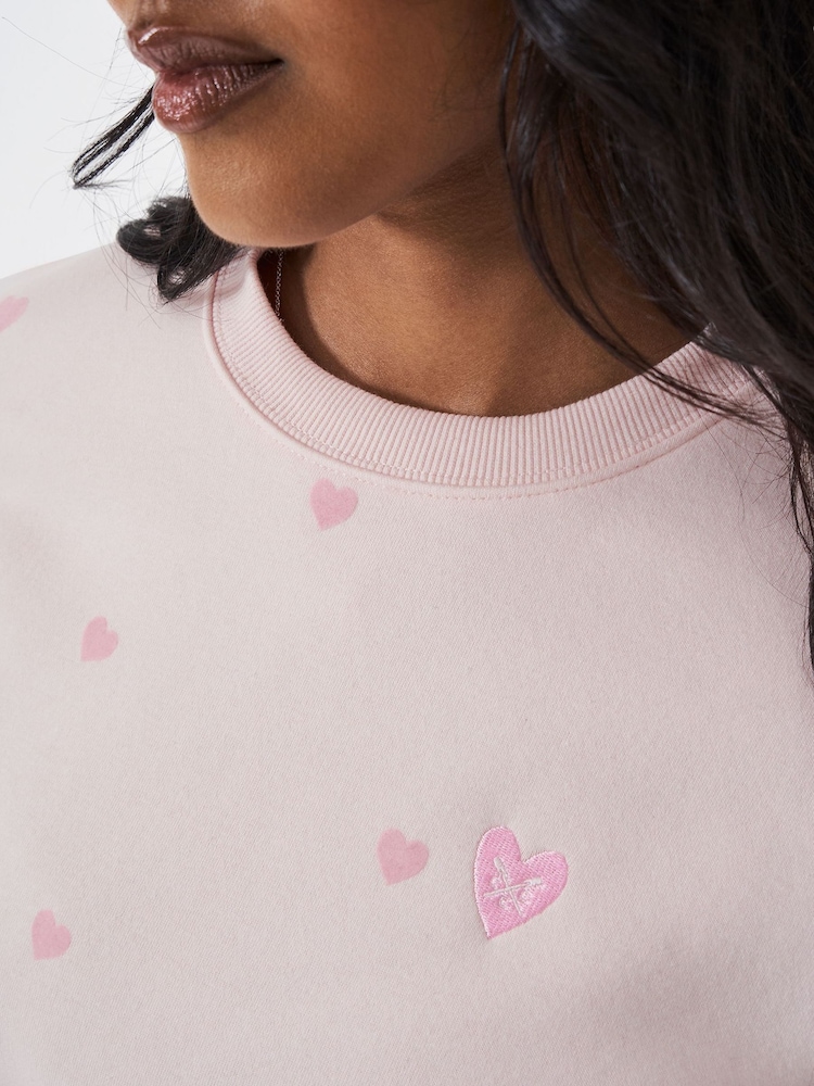 Crew Clothing Company Pink Supersoft Crew Neck Sweatshirt - Image 4 of 5