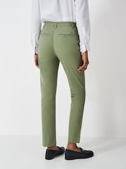 Crew Clothing Green Salcombe Chino Trousers - Image 2 of 5