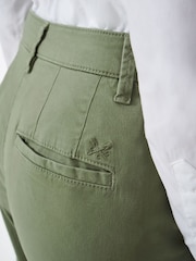 Crew Clothing Green Salcombe Chino Trousers - Image 4 of 5
