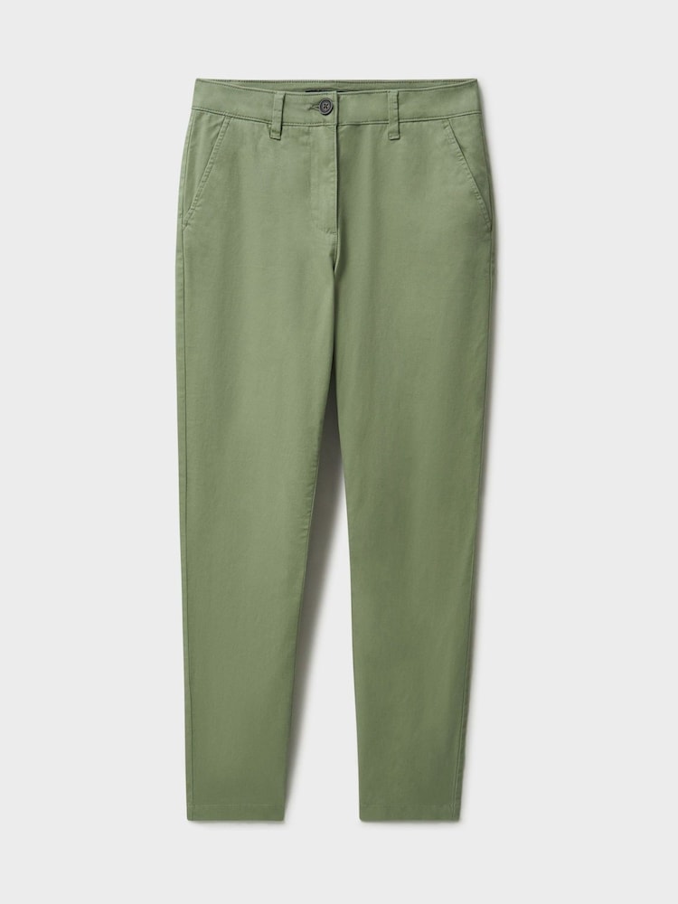 Crew Clothing Green Salcombe Chino Trousers - Image 5 of 5