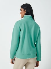 Crew Clothing Company Green Graphic Half Zip Sweatshirt - Image 2 of 5