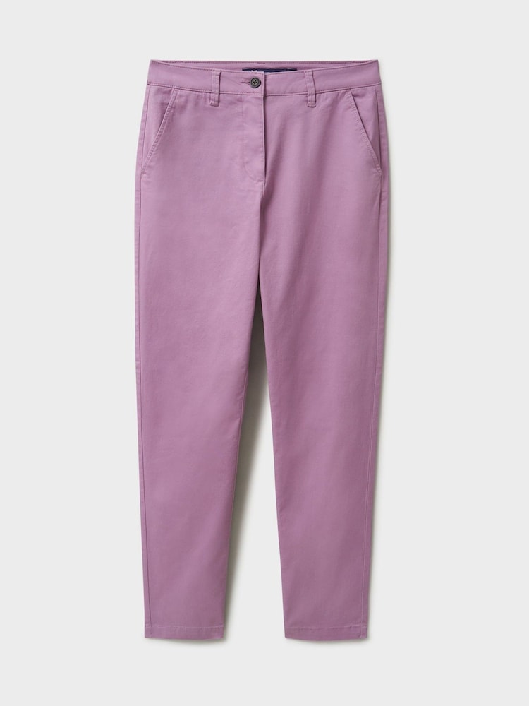 Crew Clothing Purple Salcombe Chino Trousers - Image 5 of 5