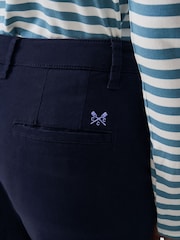Crew Clothing Blue Salcombe Chino Trousers - Image 4 of 5