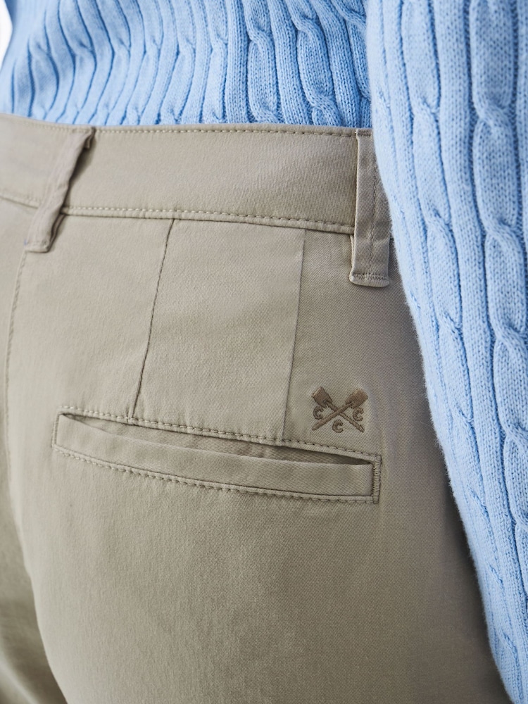 Crew Clothing Natural Salcombe Chino Trousers - Image 4 of 5