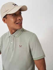 Crew Clothing Green Oxford 100% Cotton Polo Shirt - Image 4 of 5