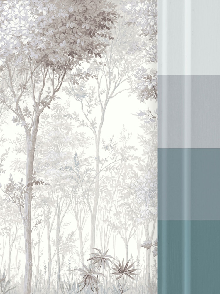 Graham & Brown Black/White Coppice Fixed 4M Mural - Image 2 of 3