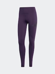 adidas Purple Train Essential Full Length Big Logo Leggings - Image 1 of 1
