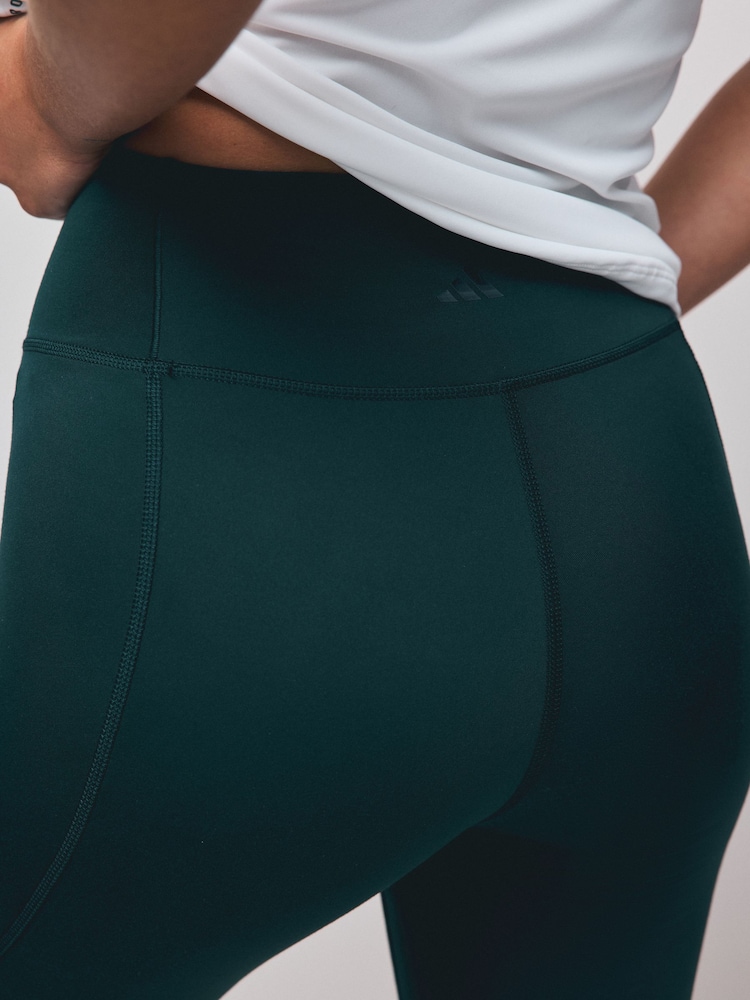 adidas Green All Me Essentials 1/1 Leggings - Image 4 of 4