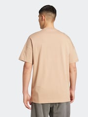 adidas Brown ALL SZN T-Shirt - Image 2 of 6