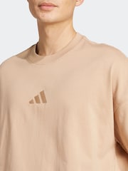 adidas Brown ALL SZN T-Shirt - Image 4 of 6