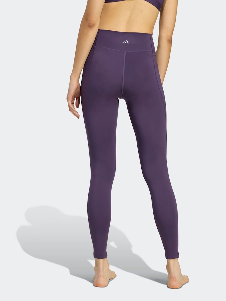 adidas Purple All Me Essentials 1/1 Leggings - Image 2 of 6