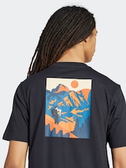 adidas Black Doodle Hunt Hike Graphic T-Shirt - Image 4 of 6